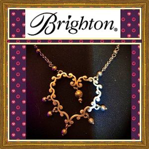 Brighton Silverplate Large Heart Pendant Necklace